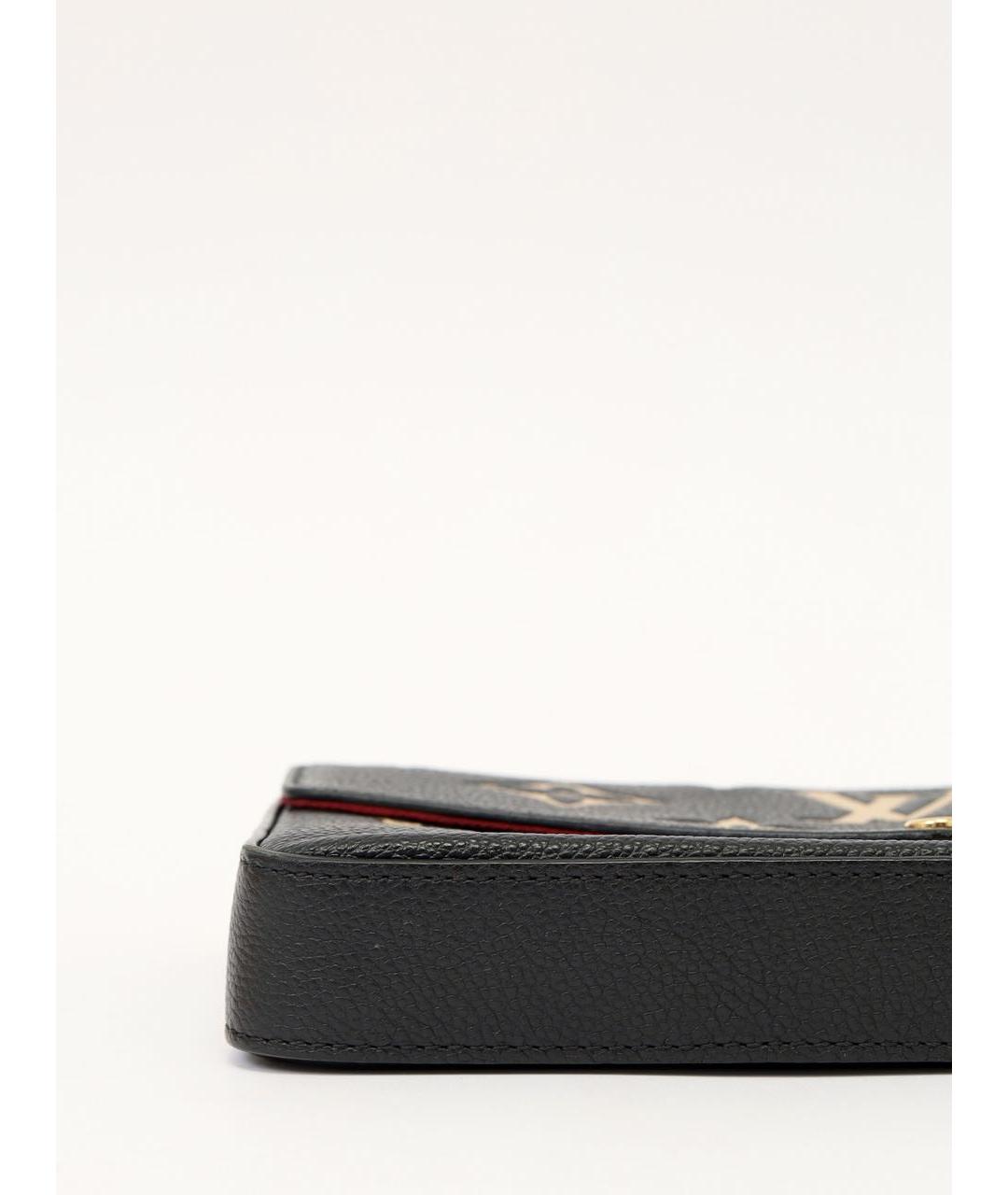 LOUIS VUITTON Черная кожаная сумка через плечо, фото 7