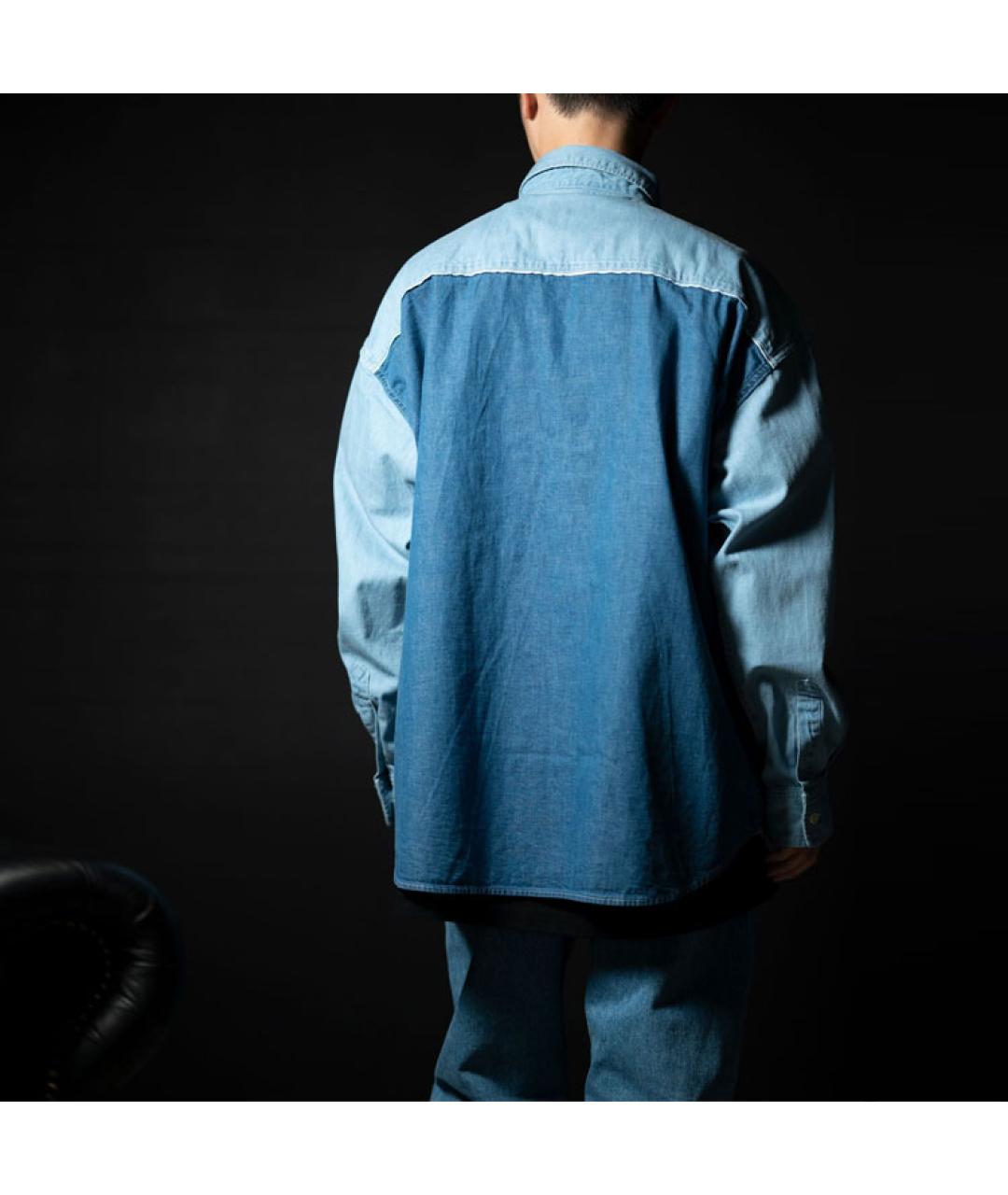 CAV EMPT Голубая деним рубашка, фото 3