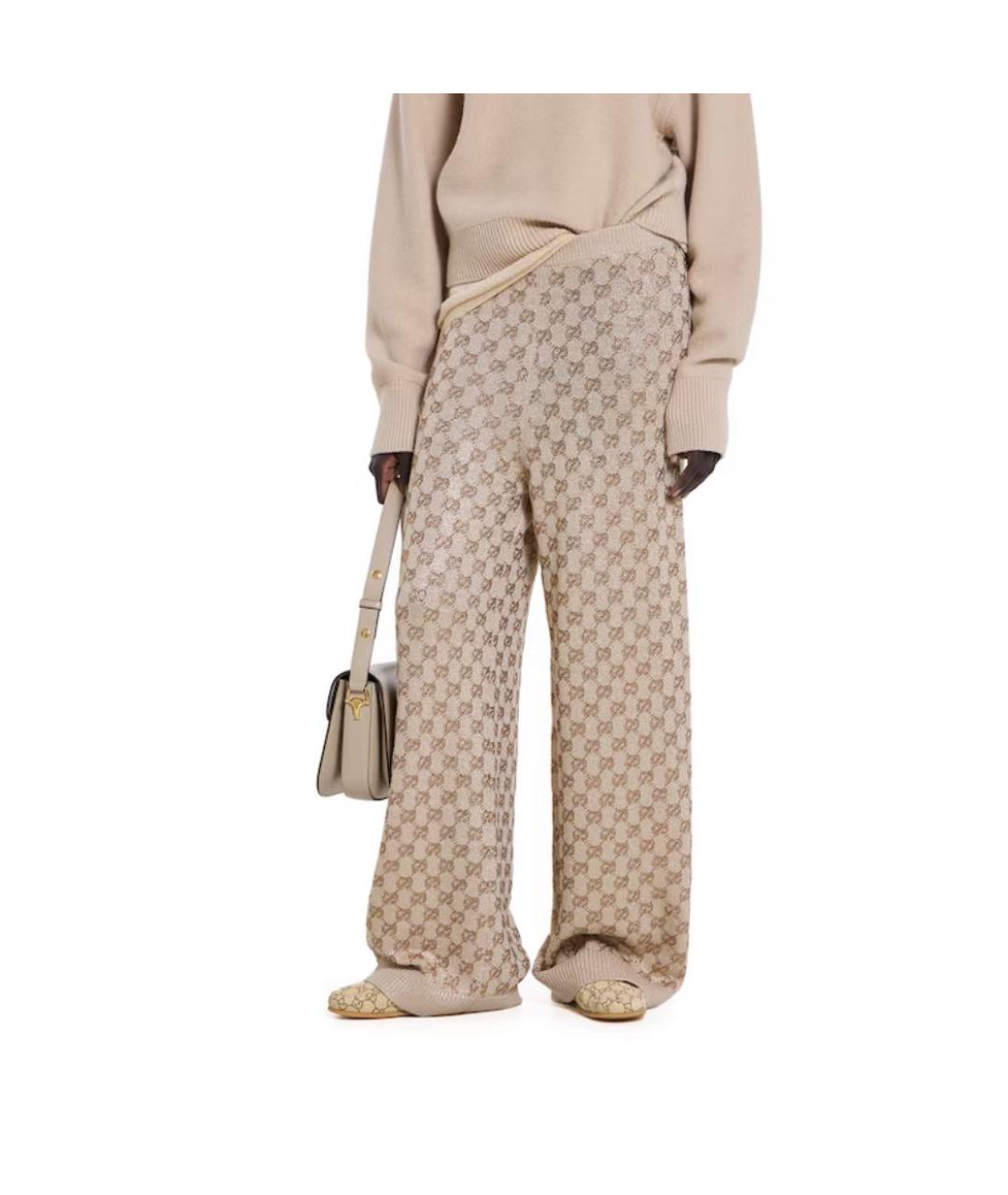 GUCCI Бежевые мокасины, фото 3