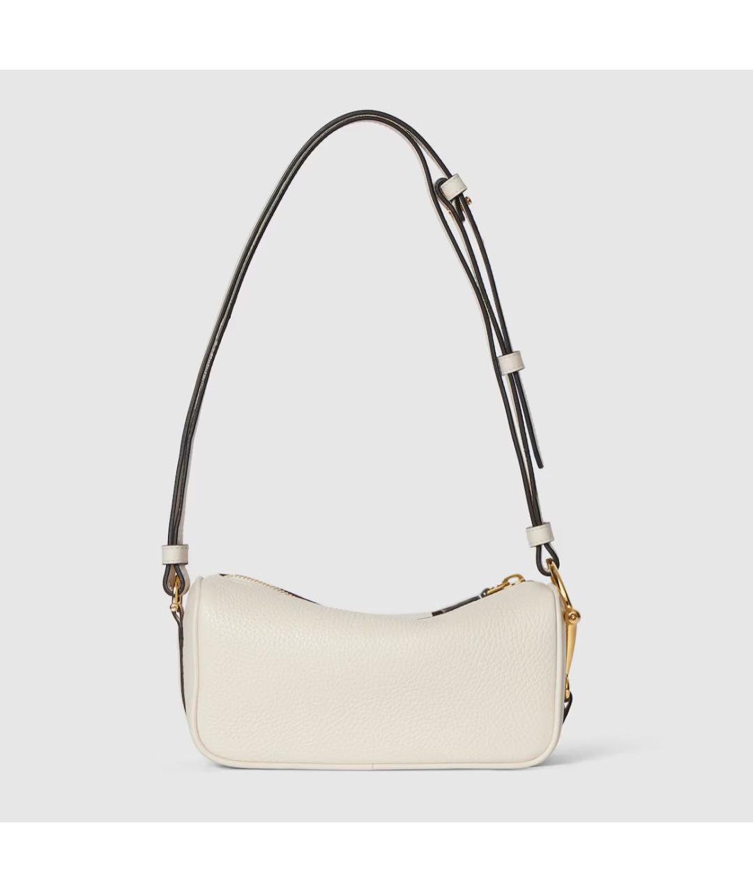 GUCCI Бежевая кожаная сумка с короткими ручками, фото 4