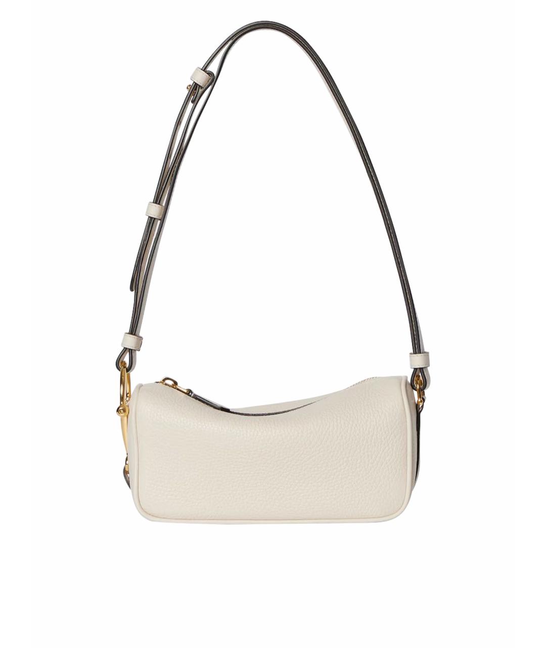 GUCCI Бежевая кожаная сумка с короткими ручками, фото 1