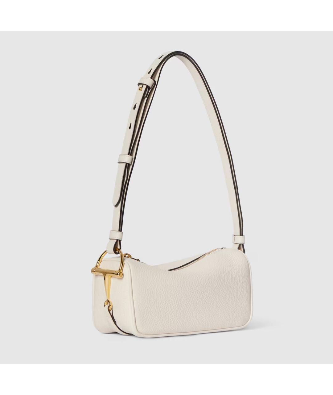 GUCCI Бежевая кожаная сумка с короткими ручками, фото 2