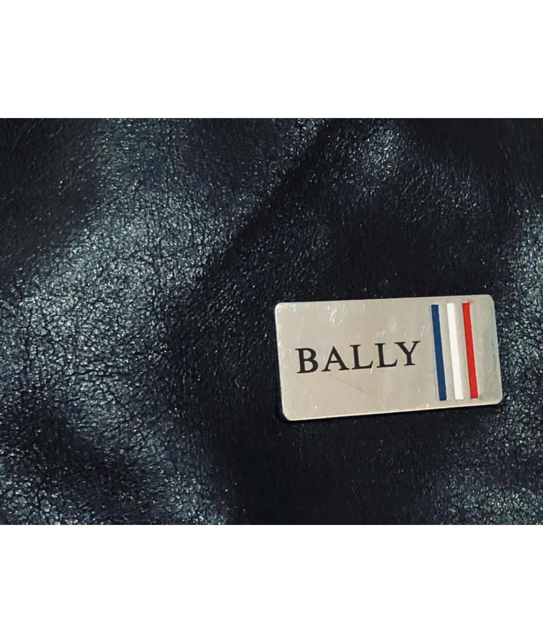 BALLY Черная кожаная сумка на плечо, фото 5