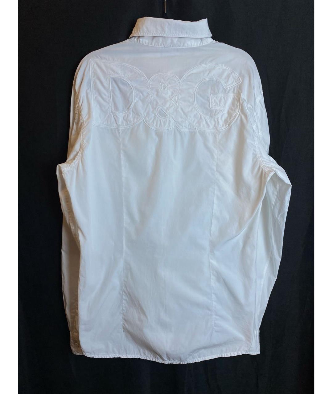 DOLCE&GABBANA Белая хлопковая кэжуал рубашка, фото 2