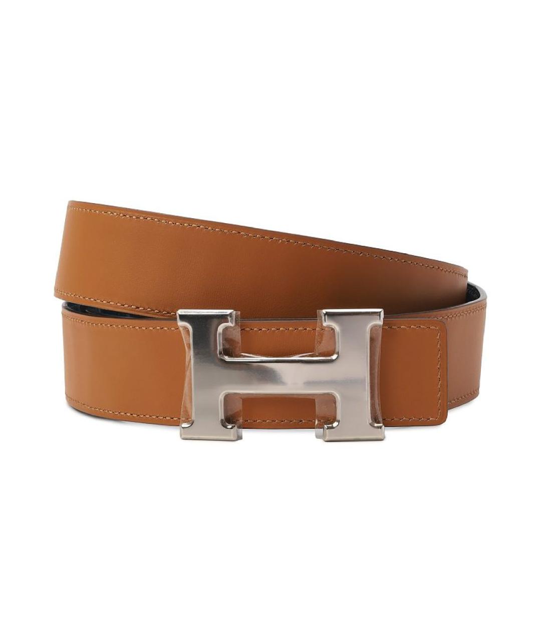 HERMES Бирюзовый ремень из экзотической кожи, фото 2