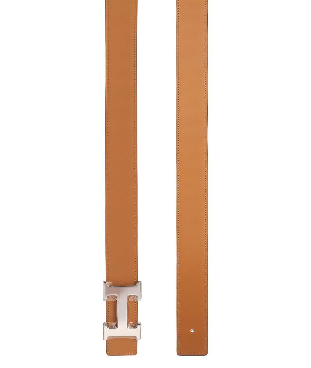 HERMES Бирюзовый ремень из экзотической кожи, фото 8