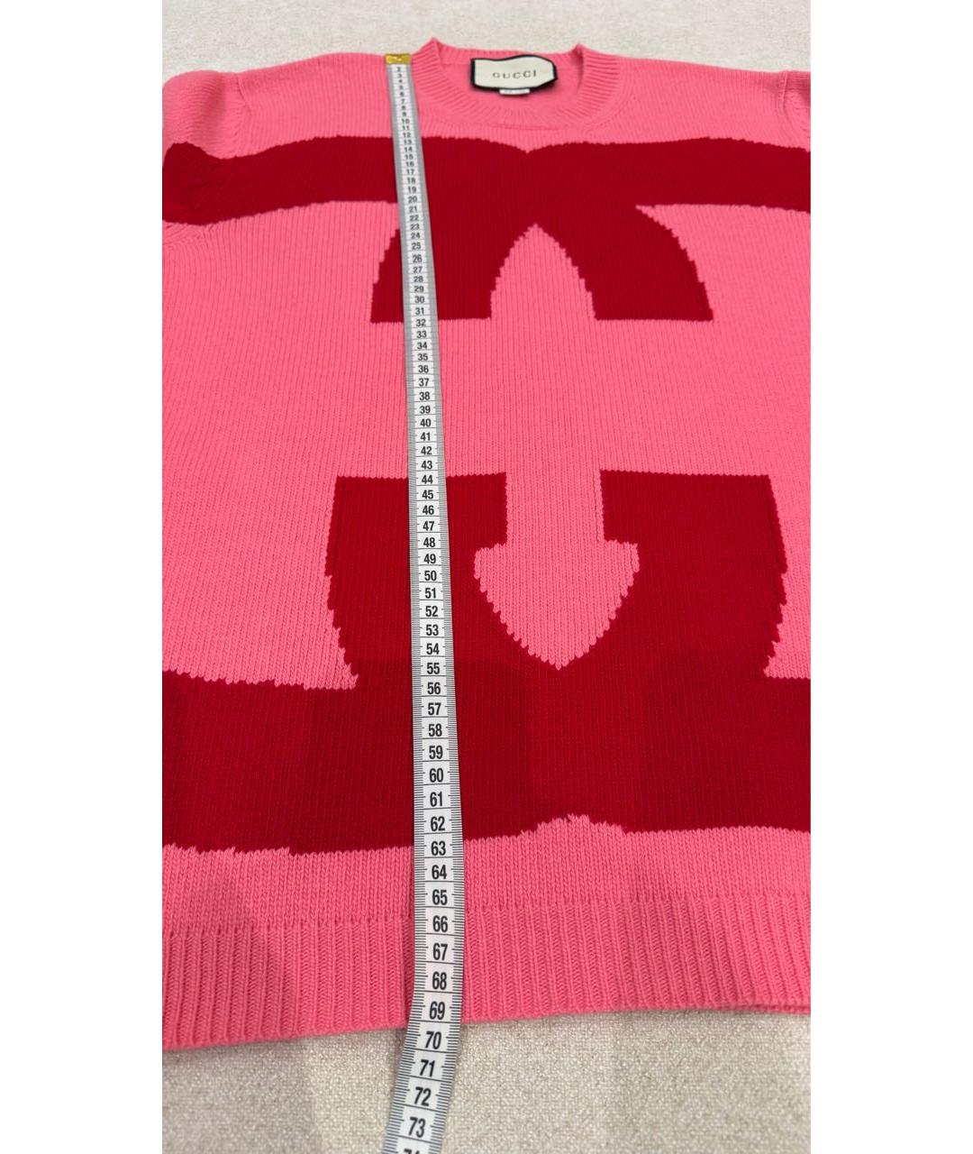 GUCCI Розовый шерстяной джемпер / свитер, фото 7