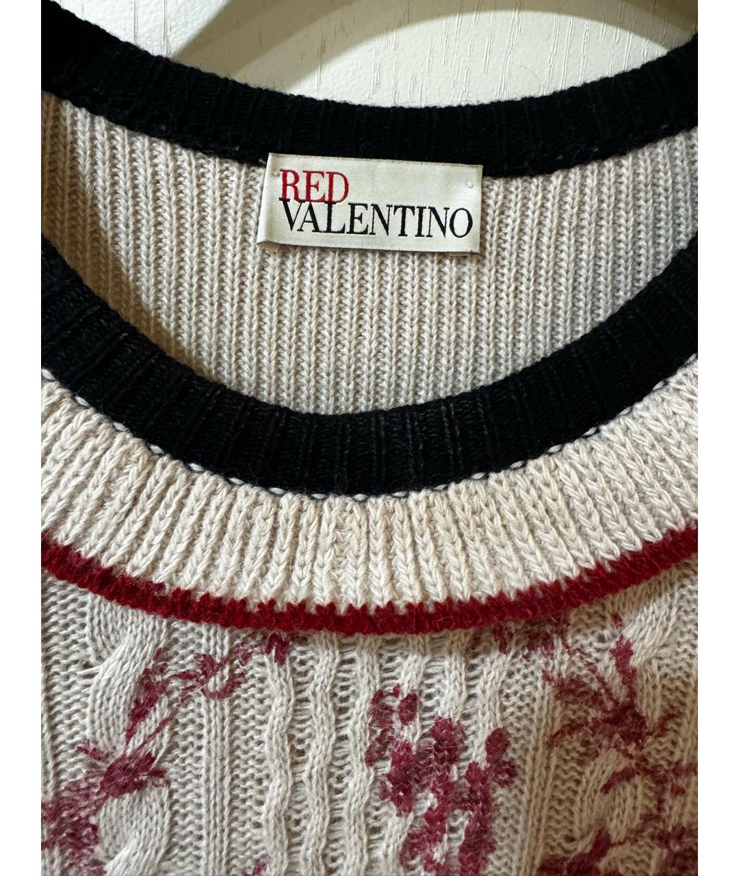 RED VALENTINO Бежевое повседневное платье, фото 4