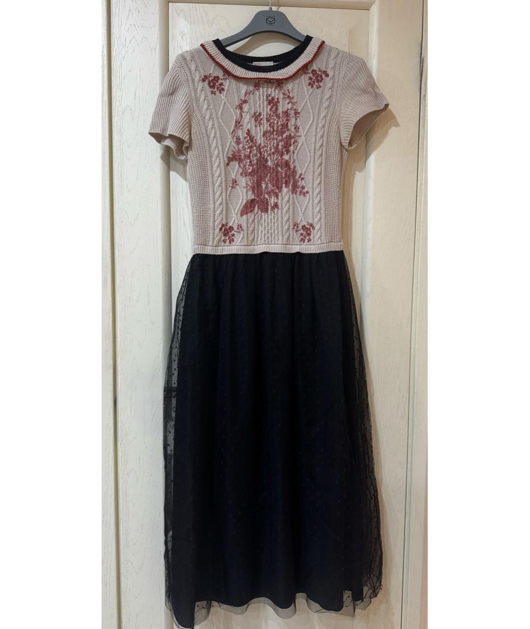 RED VALENTINO Бежевое повседневное платье, фото 5