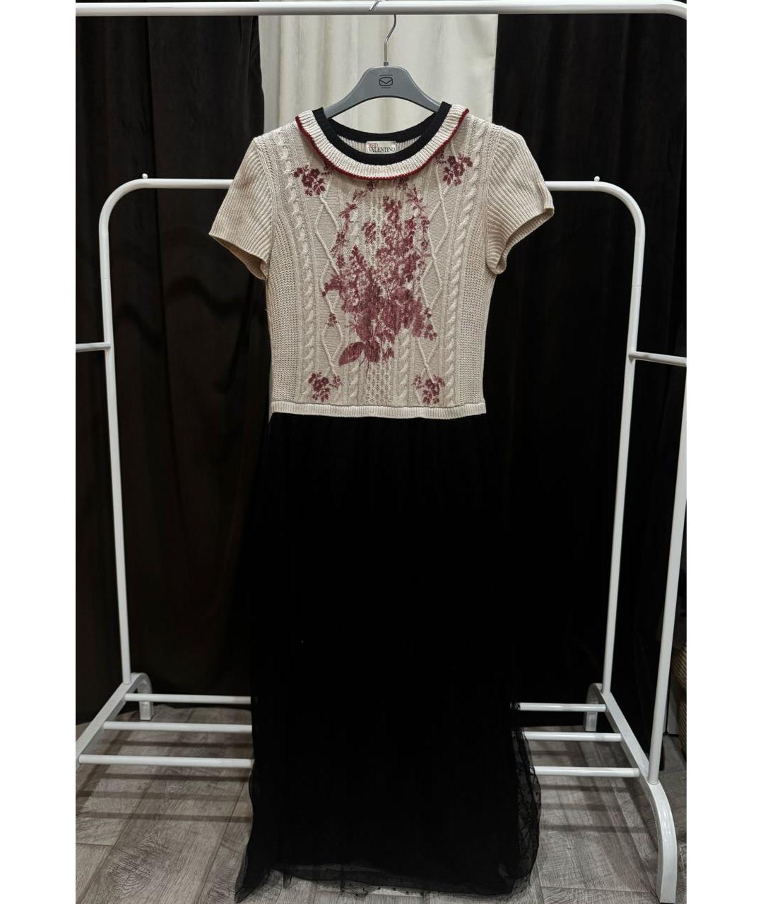 RED VALENTINO Бежевое повседневное платье, фото 2