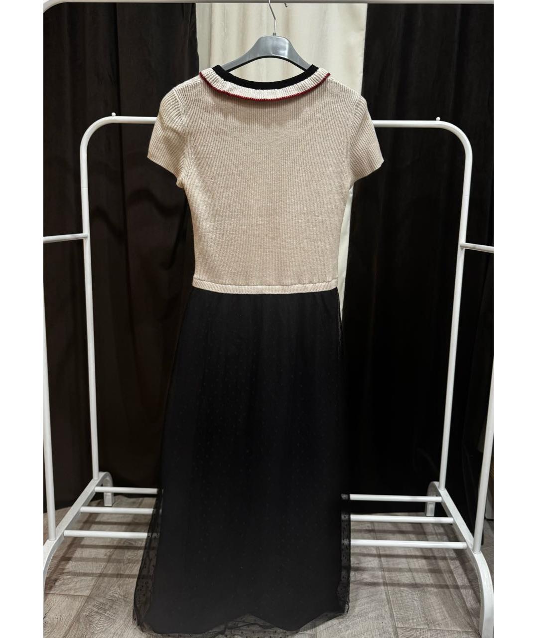 RED VALENTINO Бежевое повседневное платье, фото 3