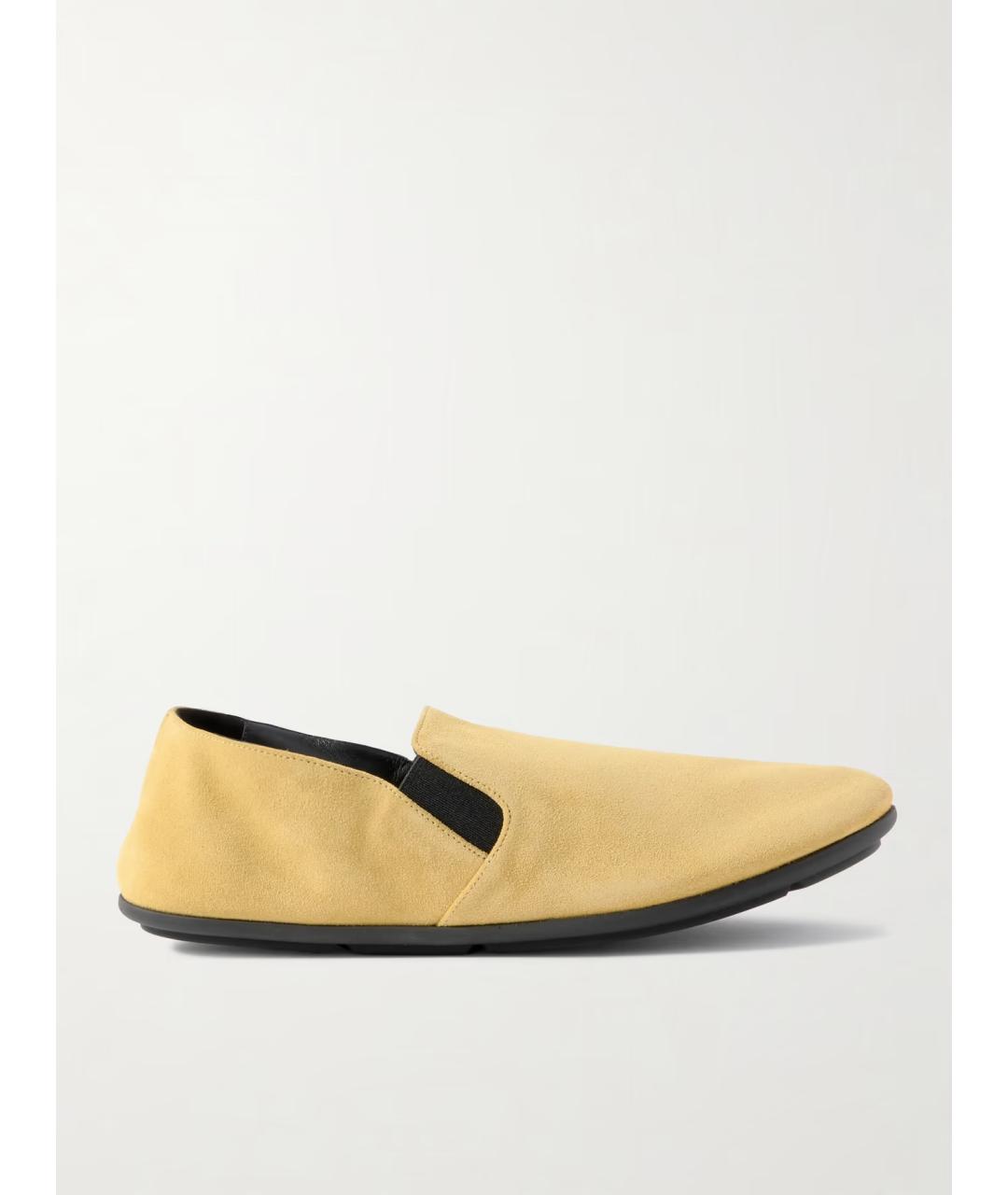 THE ROW Бежевые замшевые лоферы, фото 6