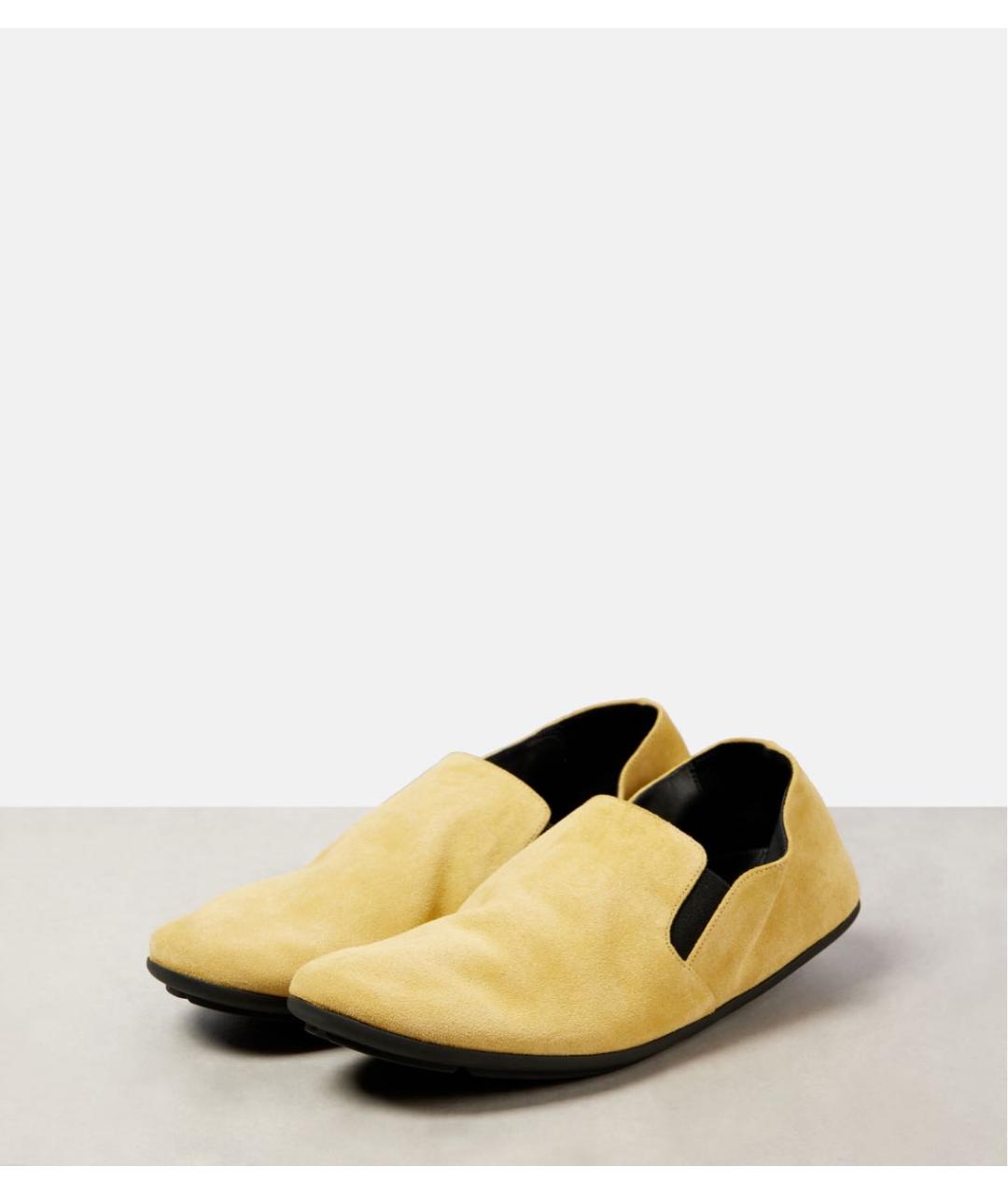 THE ROW Бежевые замшевые лоферы, фото 8