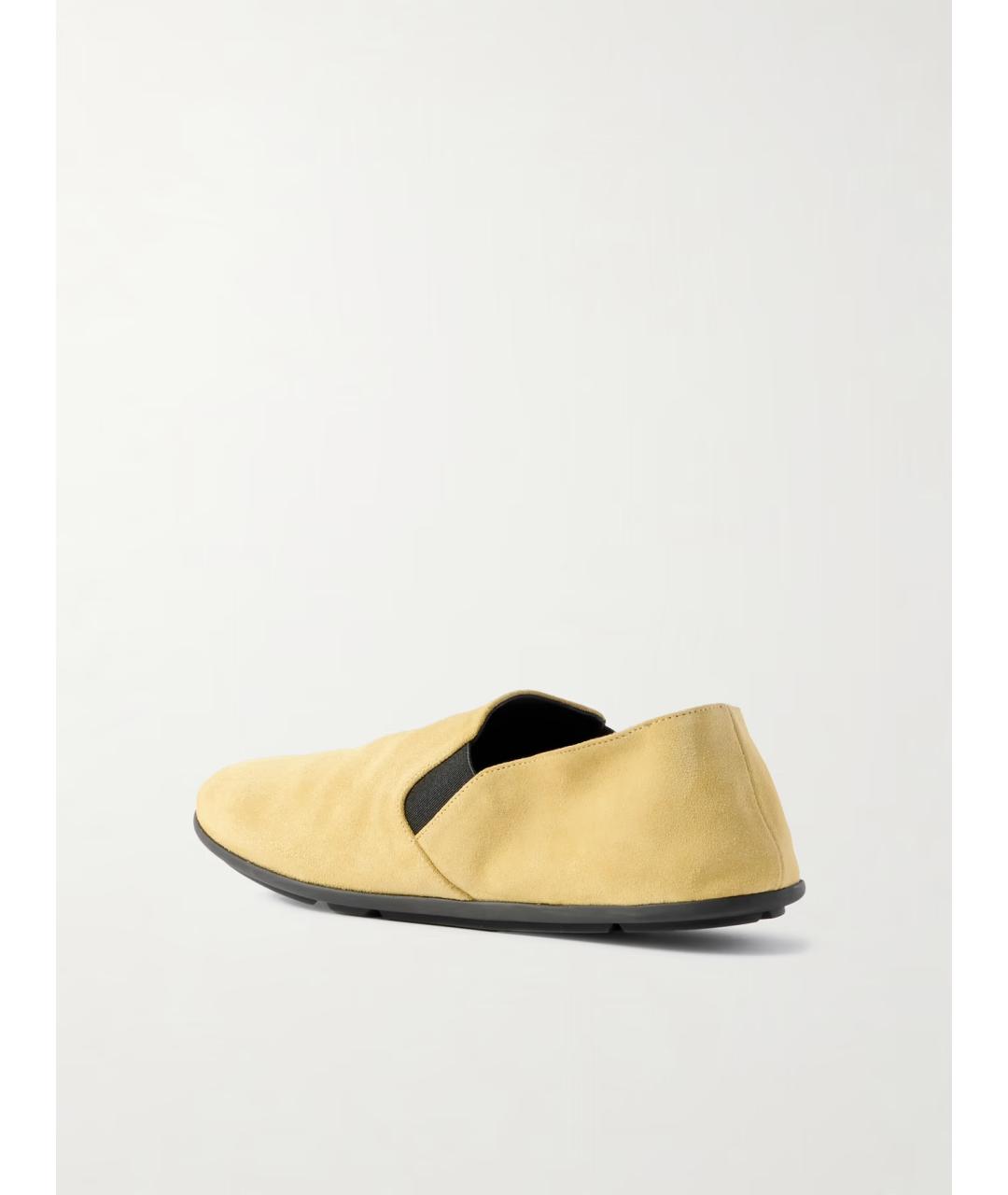 THE ROW Бежевые замшевые лоферы, фото 3