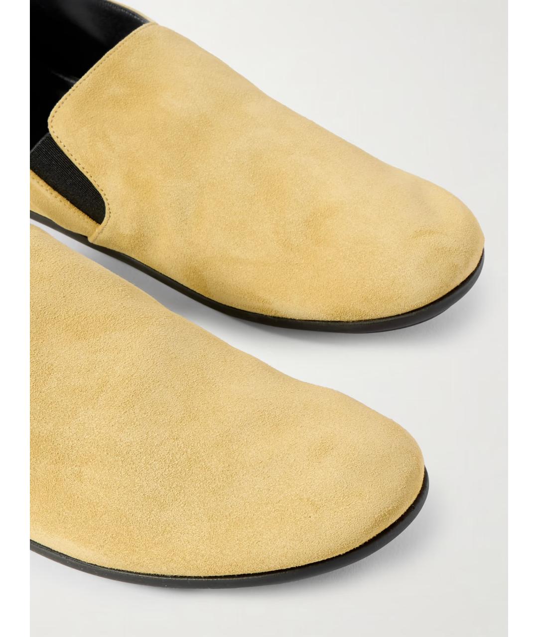 THE ROW Бежевые замшевые лоферы, фото 4