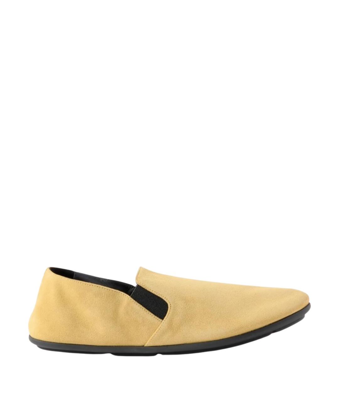 THE ROW Бежевые замшевые лоферы, фото 1