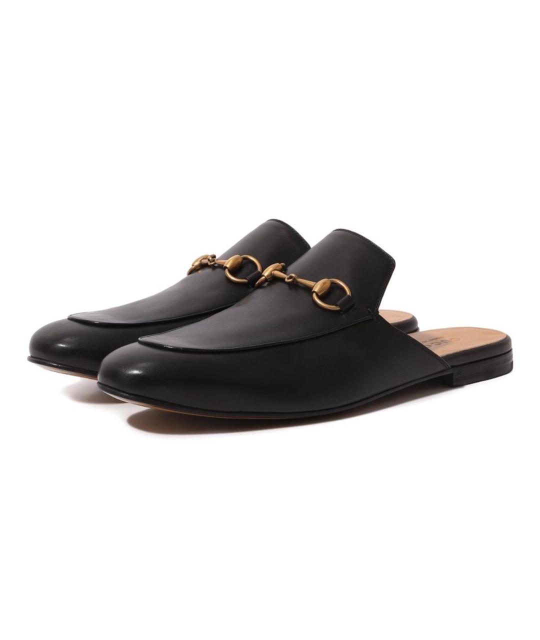 GUCCI Черные кожаные лоферы, фото 2