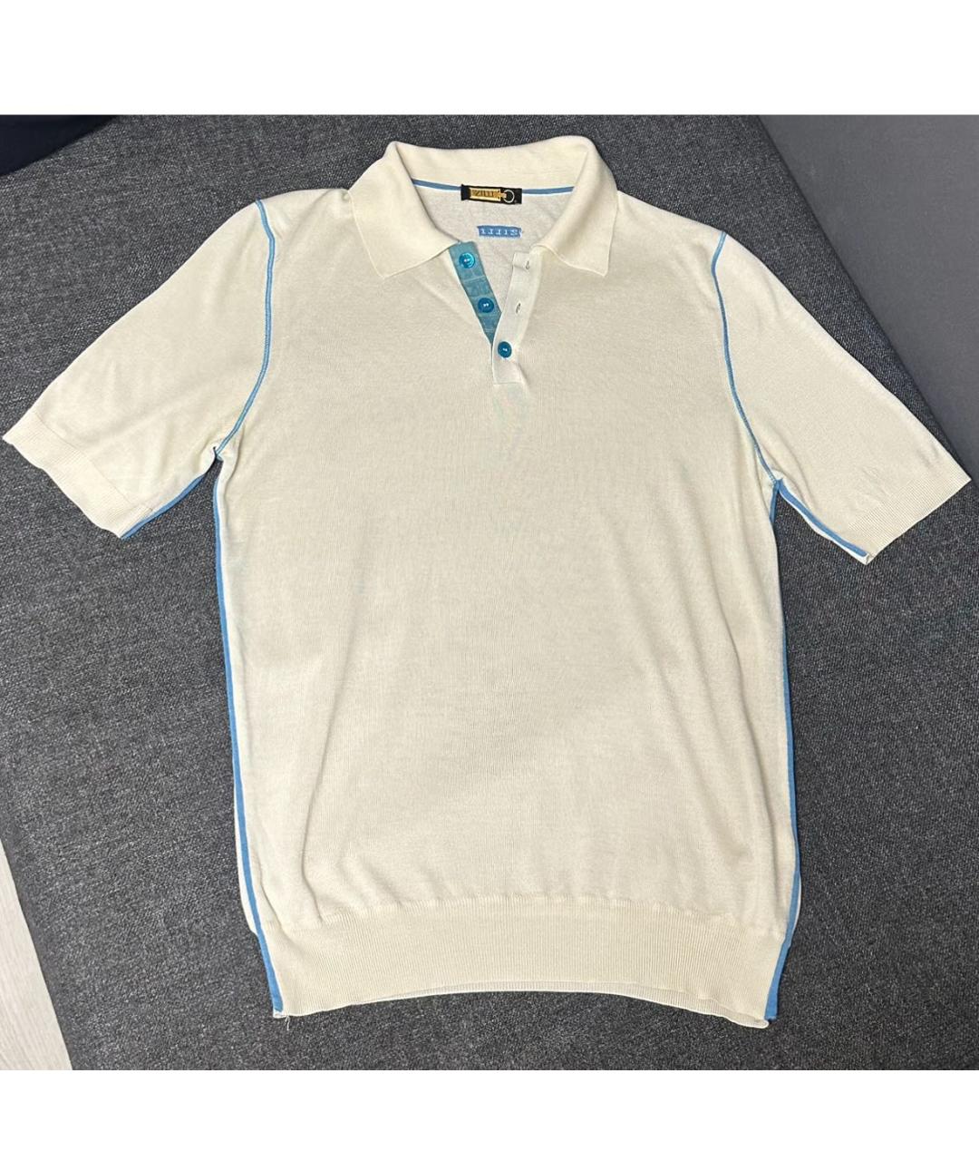 ZILLI Белое поло с коротким рукавом, фото 5