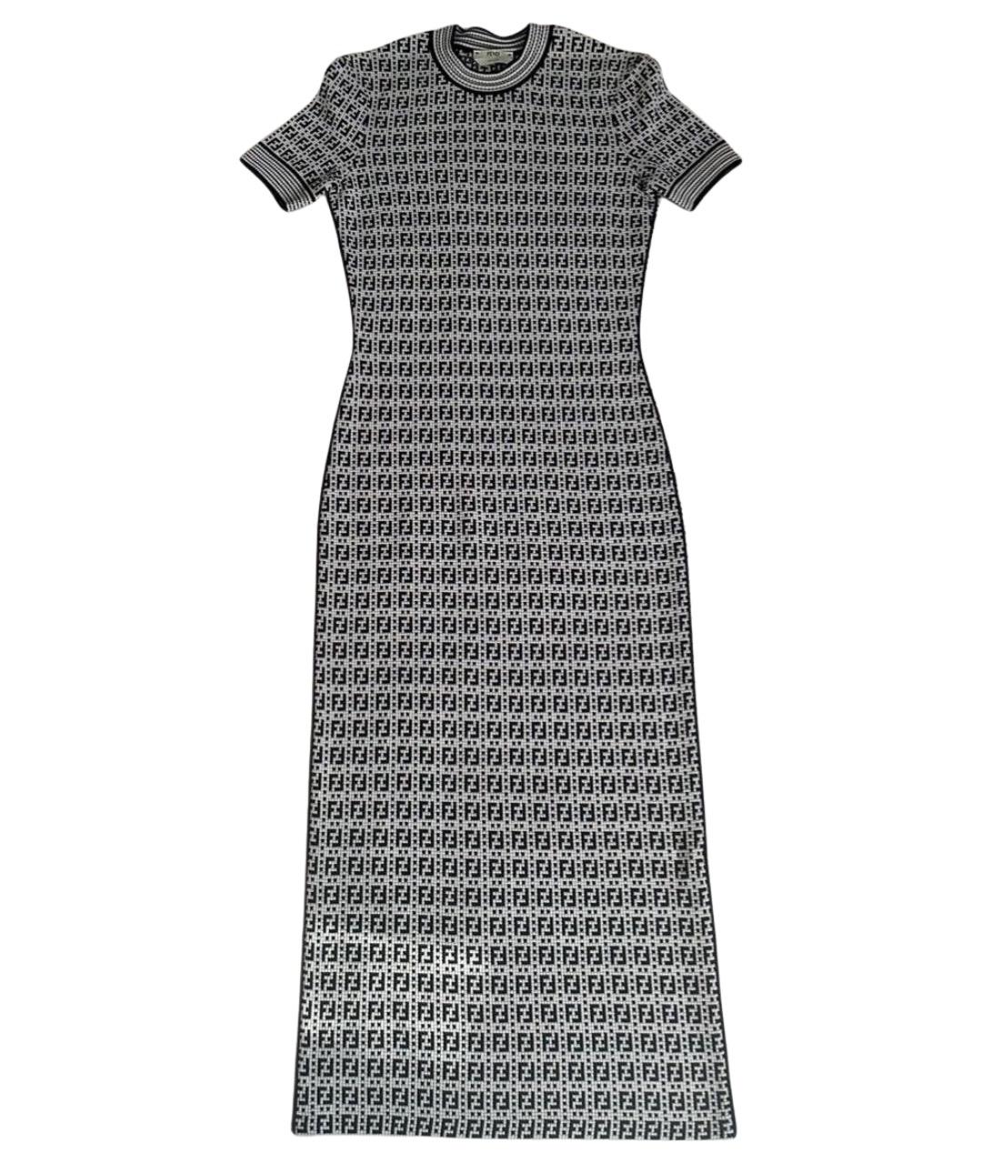 FENDI Серое повседневное платье, фото 1