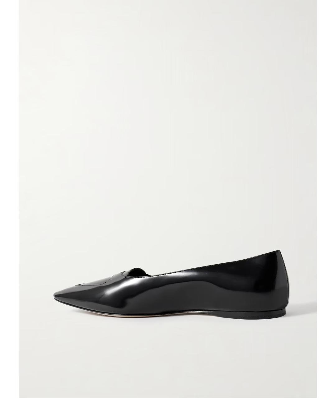 THE ROW Черные кожаные балетки, фото 3