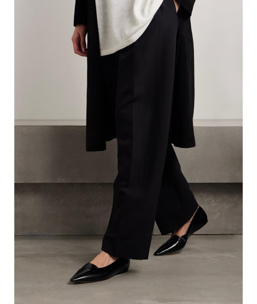 THE ROW Черные кожаные балетки, фото 2