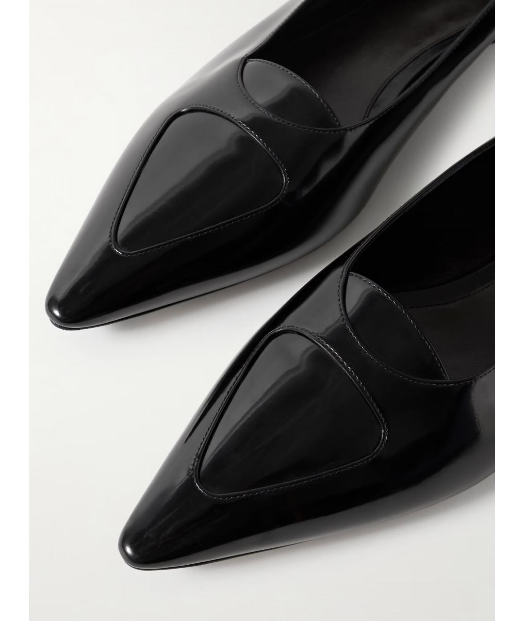 THE ROW Черные кожаные балетки, фото 4