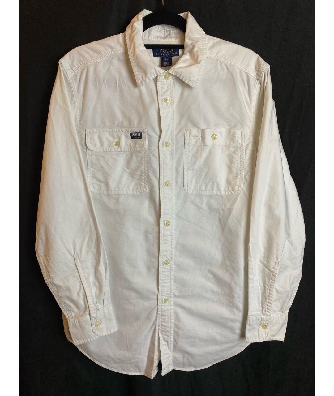 POLO RALPH LAUREN Белая хлопковая кэжуал рубашка, фото 8
