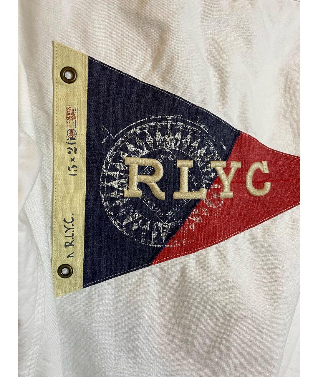 POLO RALPH LAUREN Белая хлопковая кэжуал рубашка, фото 4