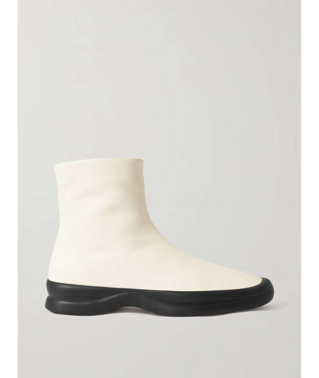 THE ROW Белые кожаные ботинки, фото 5