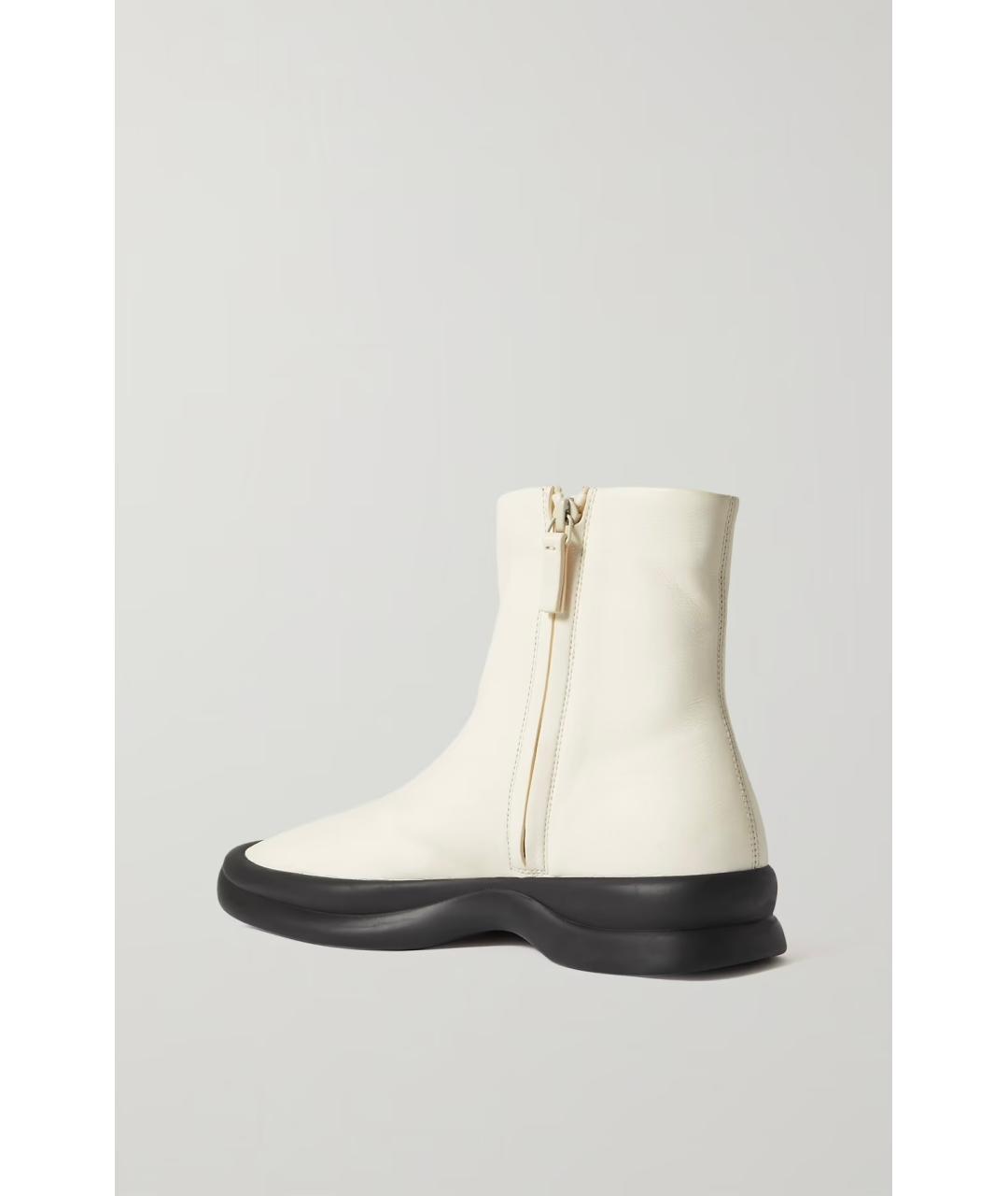 THE ROW Белые кожаные ботинки, фото 4