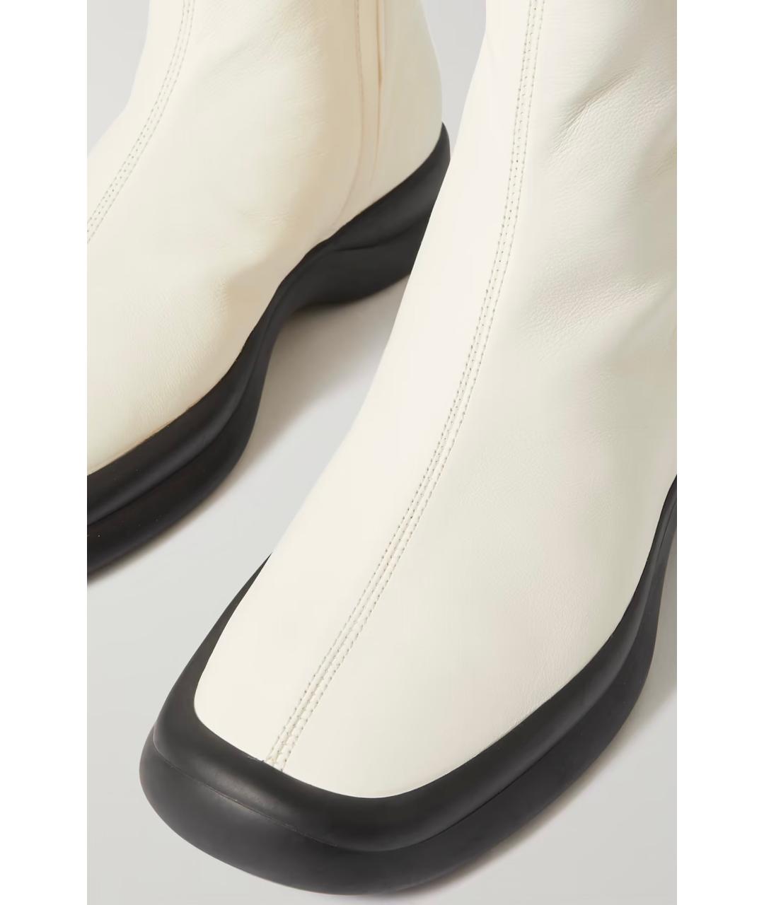 THE ROW Белые кожаные ботинки, фото 3