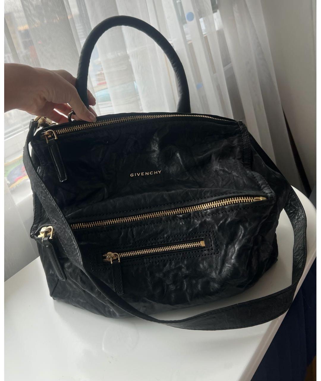 GIVENCHY Черная кожаная сумка через плечо, фото 2