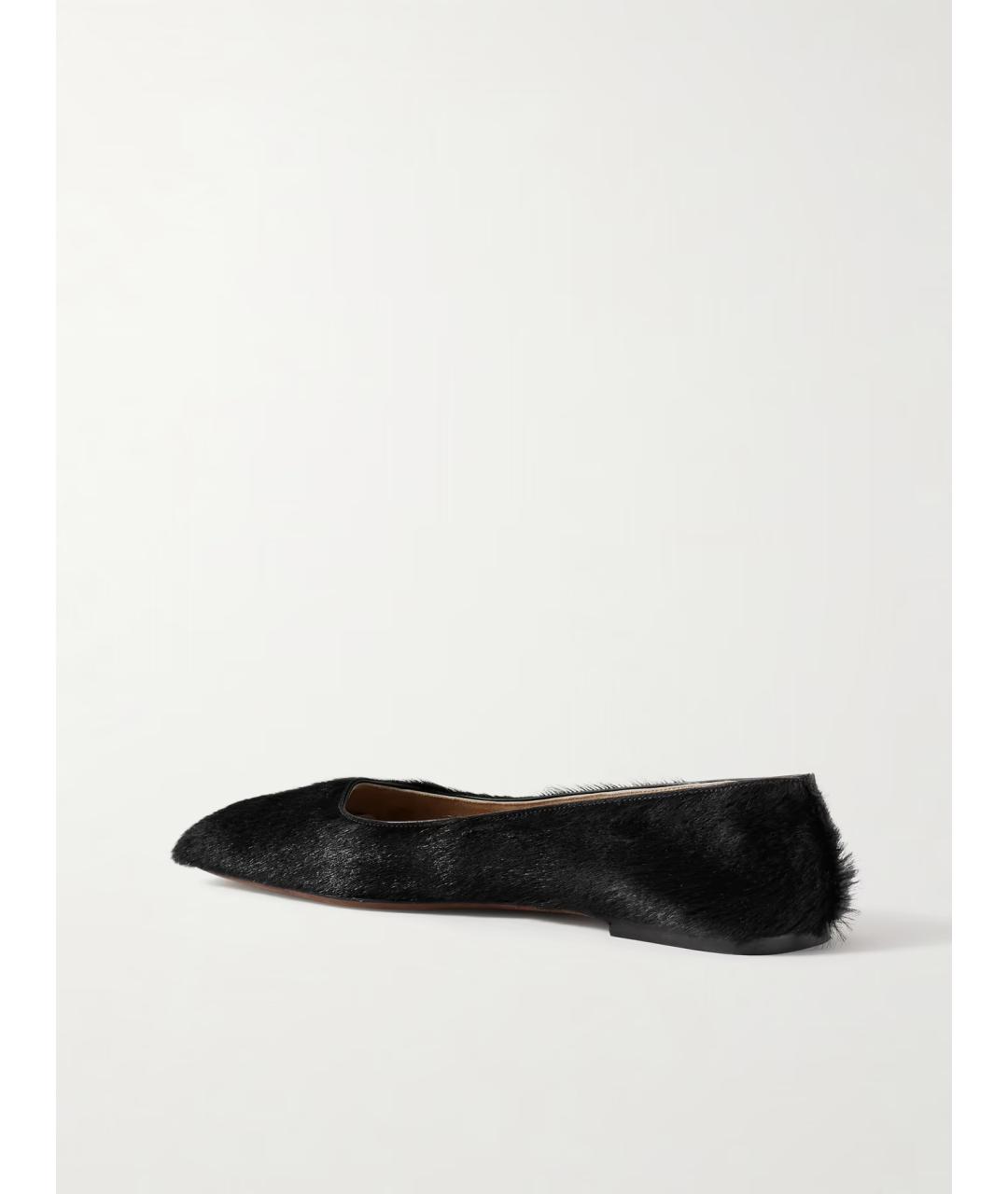 THE ROW Черные кожаные балетки, фото 5