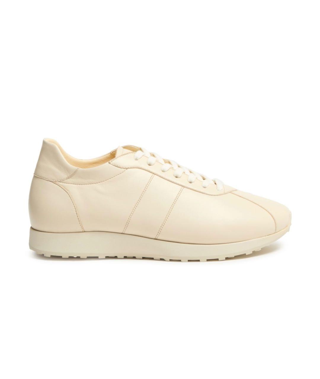 THE ROW Бежевые кожаные кроссовки, фото 6