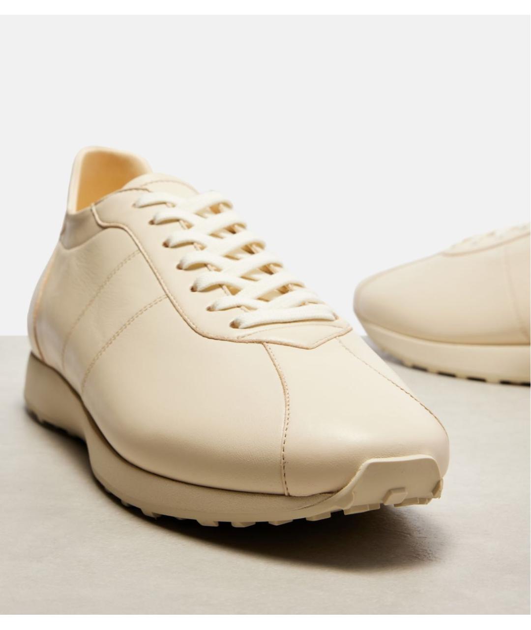 THE ROW Бежевые кожаные кроссовки, фото 8