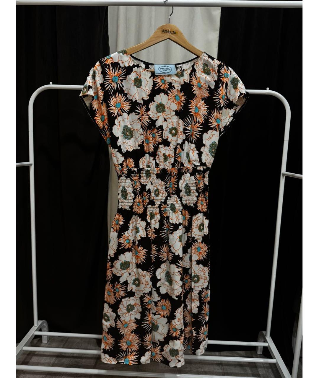 PRADA Мульти вискозное коктейльное платье, фото 5