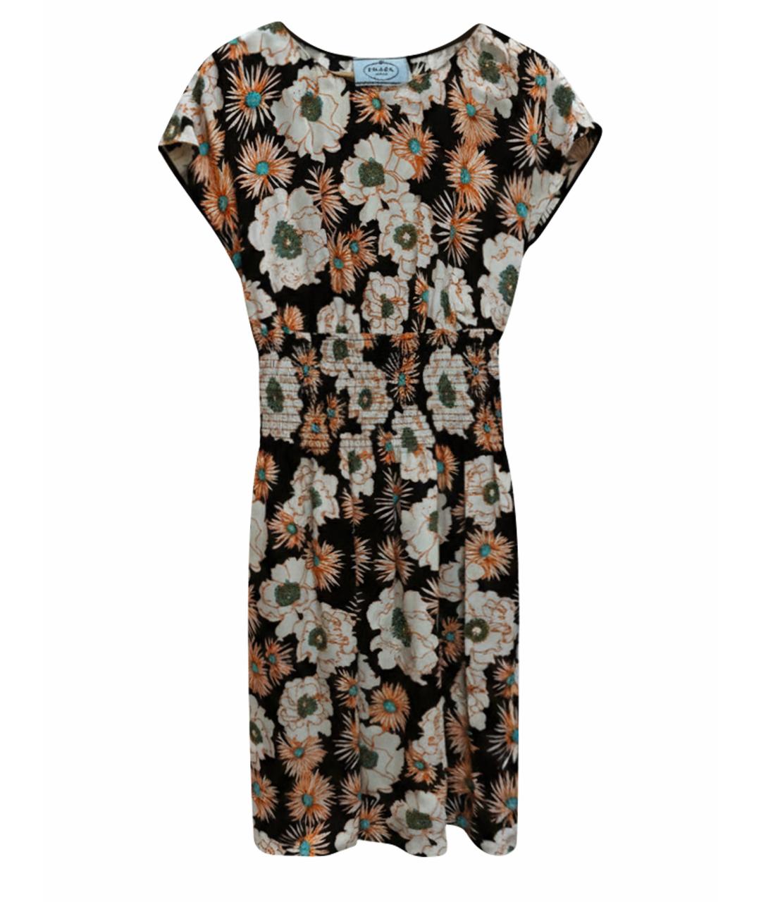 PRADA Мульти вискозное коктейльное платье, фото 1