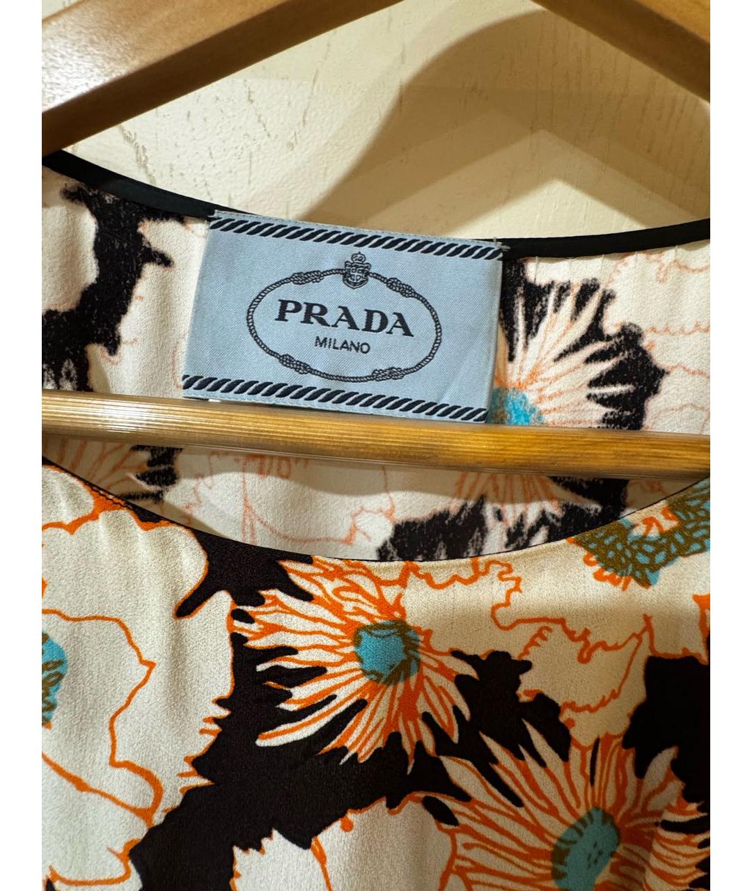 PRADA Мульти вискозное коктейльное платье, фото 3