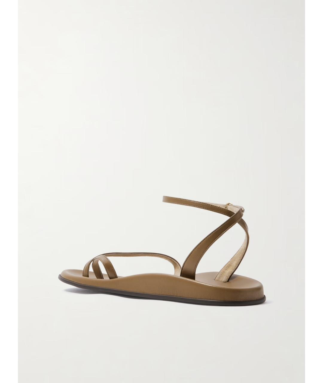 THE ROW Коричневые кожаные сандалии, фото 3