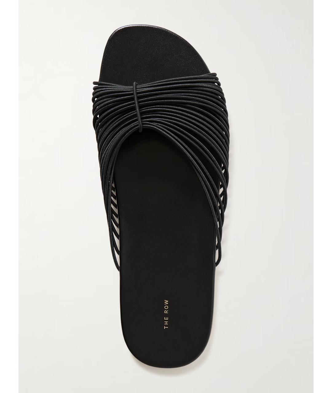 THE ROW Черные шлепанцы, фото 5