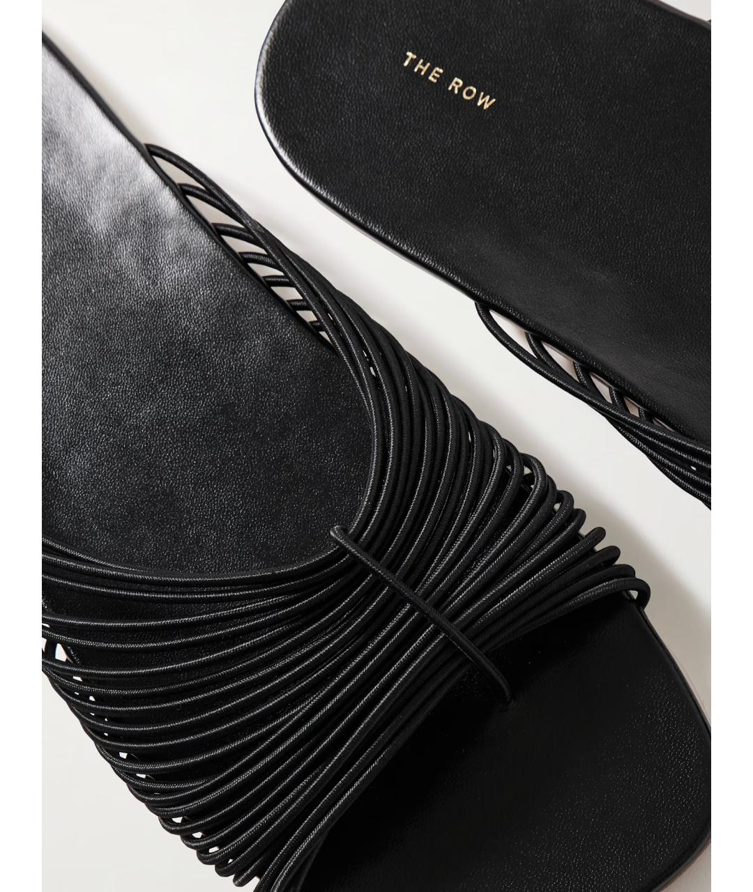 THE ROW Черные шлепанцы, фото 4