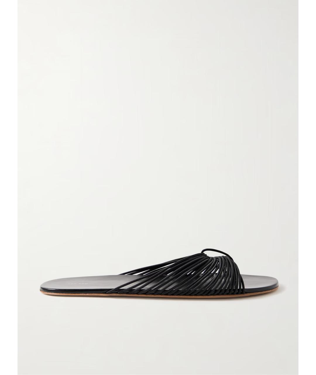 THE ROW Черные шлепанцы, фото 6