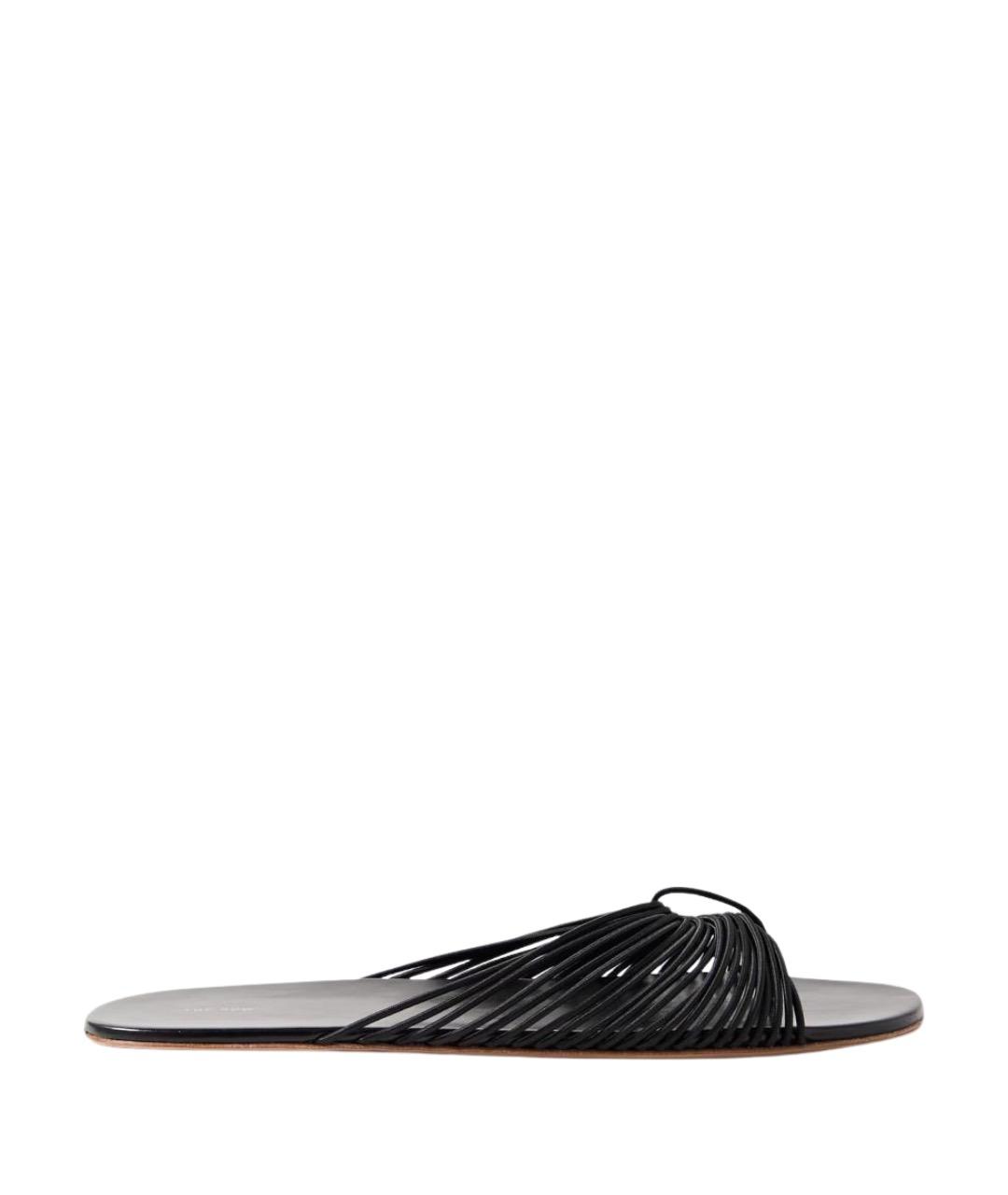 THE ROW Черные шлепанцы, фото 1