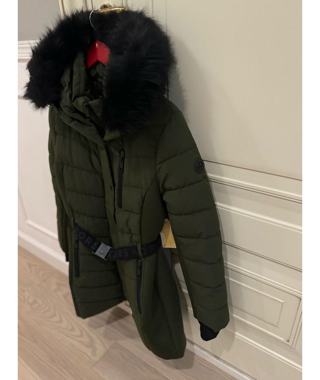 MICHAEL KORS Хаки полиэстеровая куртка, фото 3