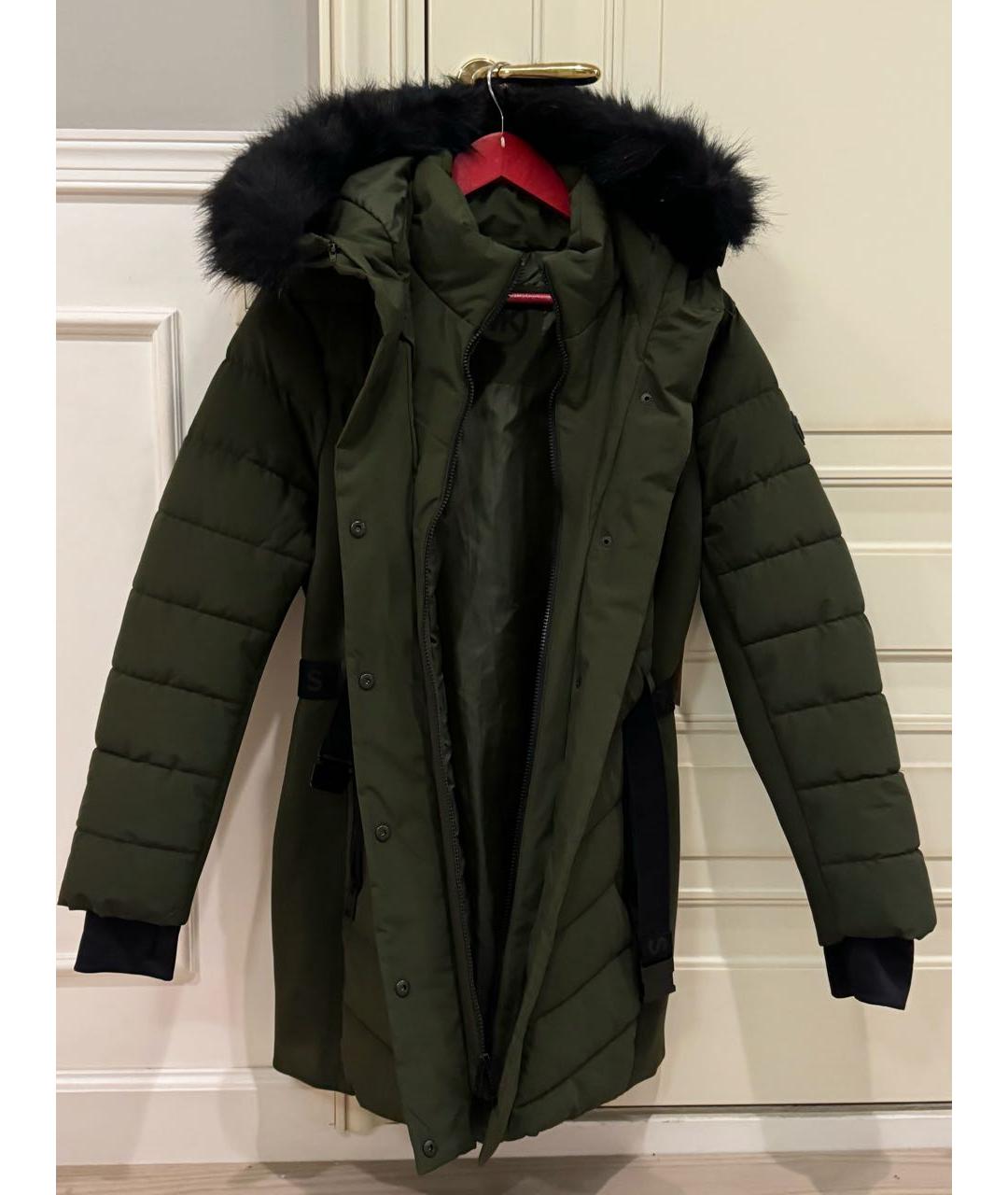 MICHAEL KORS Хаки полиэстеровая куртка, фото 2