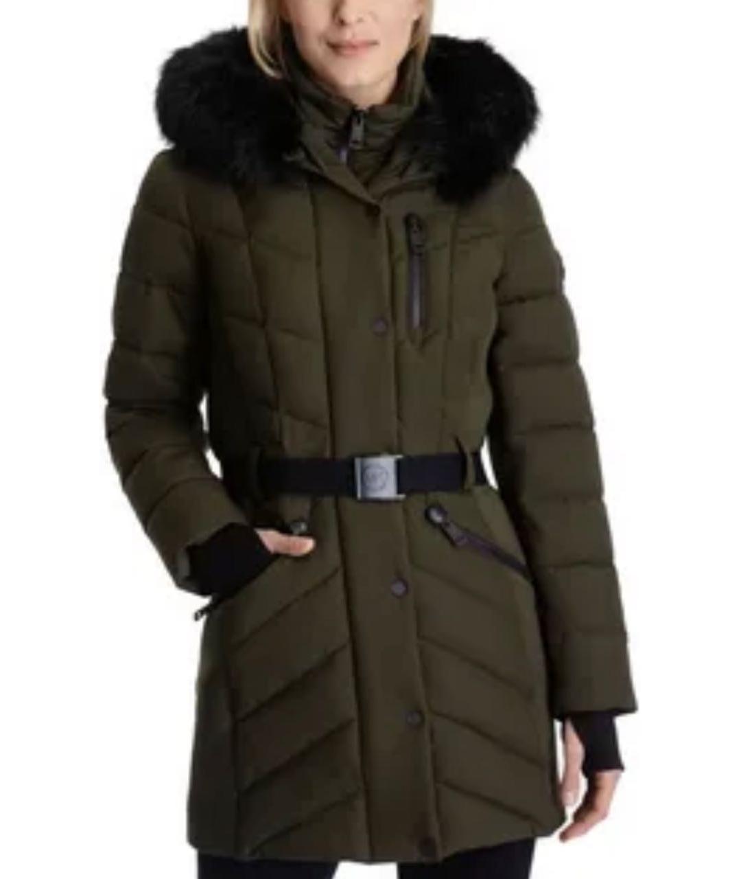 MICHAEL KORS Хаки полиэстеровая куртка, фото 6