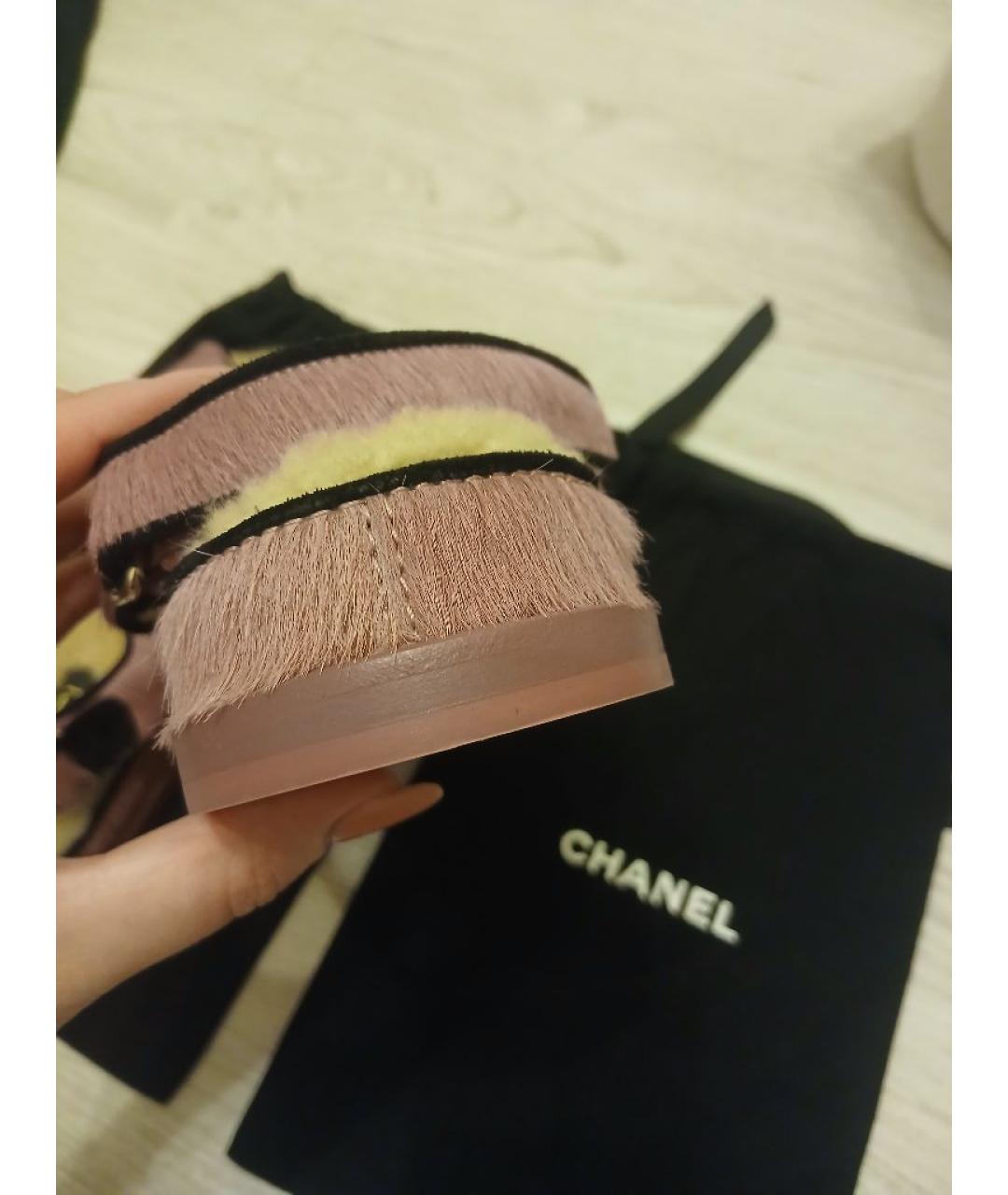 CHANEL Розовые сандалии, фото 6
