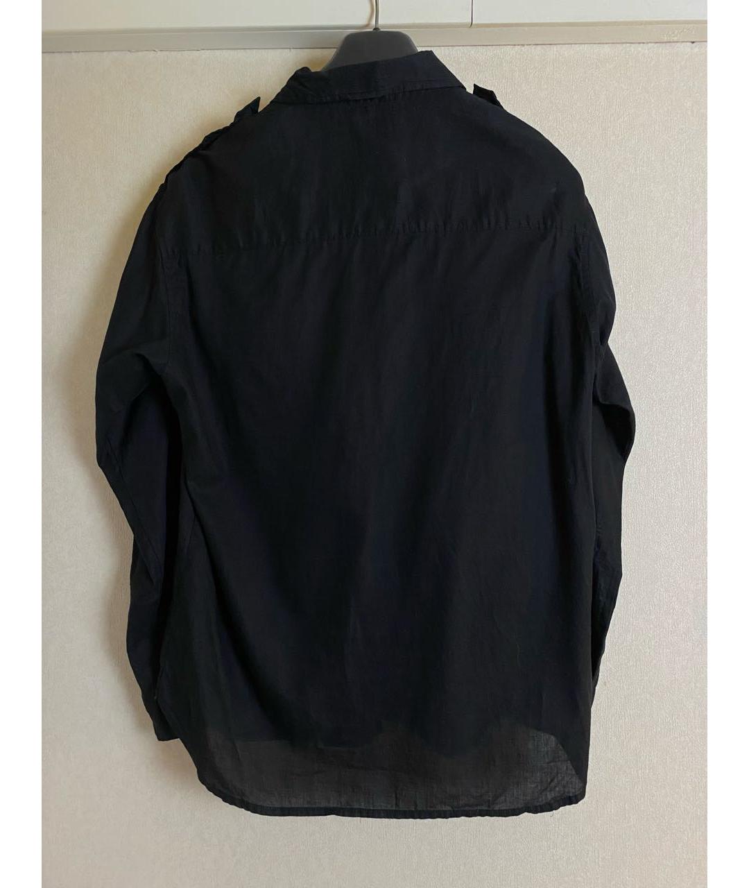 RALPH LAUREN Черная хлопковая кэжуал рубашка, фото 5