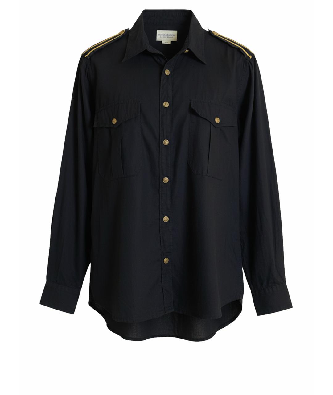 RALPH LAUREN Черная хлопковая кэжуал рубашка, фото 1