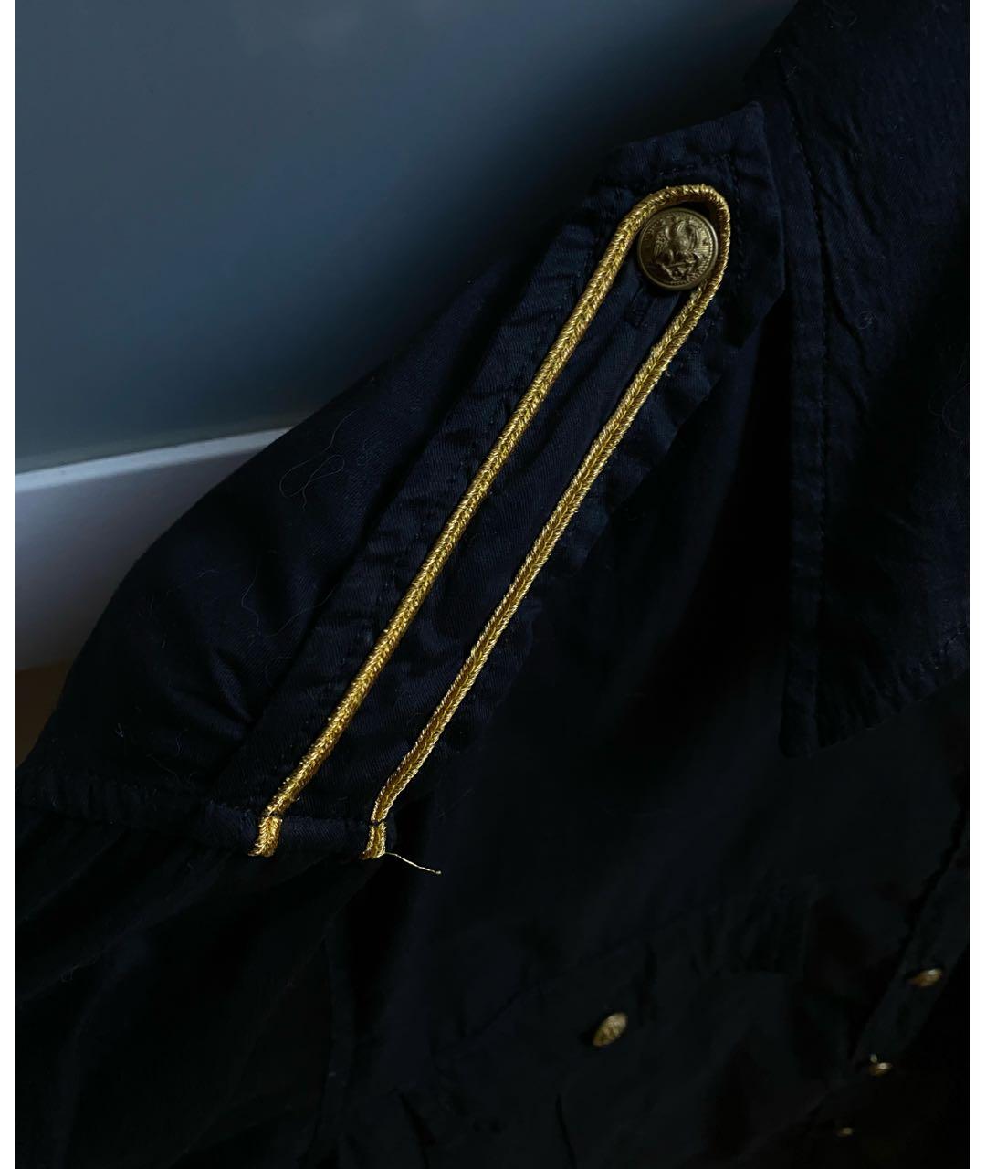 RALPH LAUREN Черная хлопковая кэжуал рубашка, фото 3